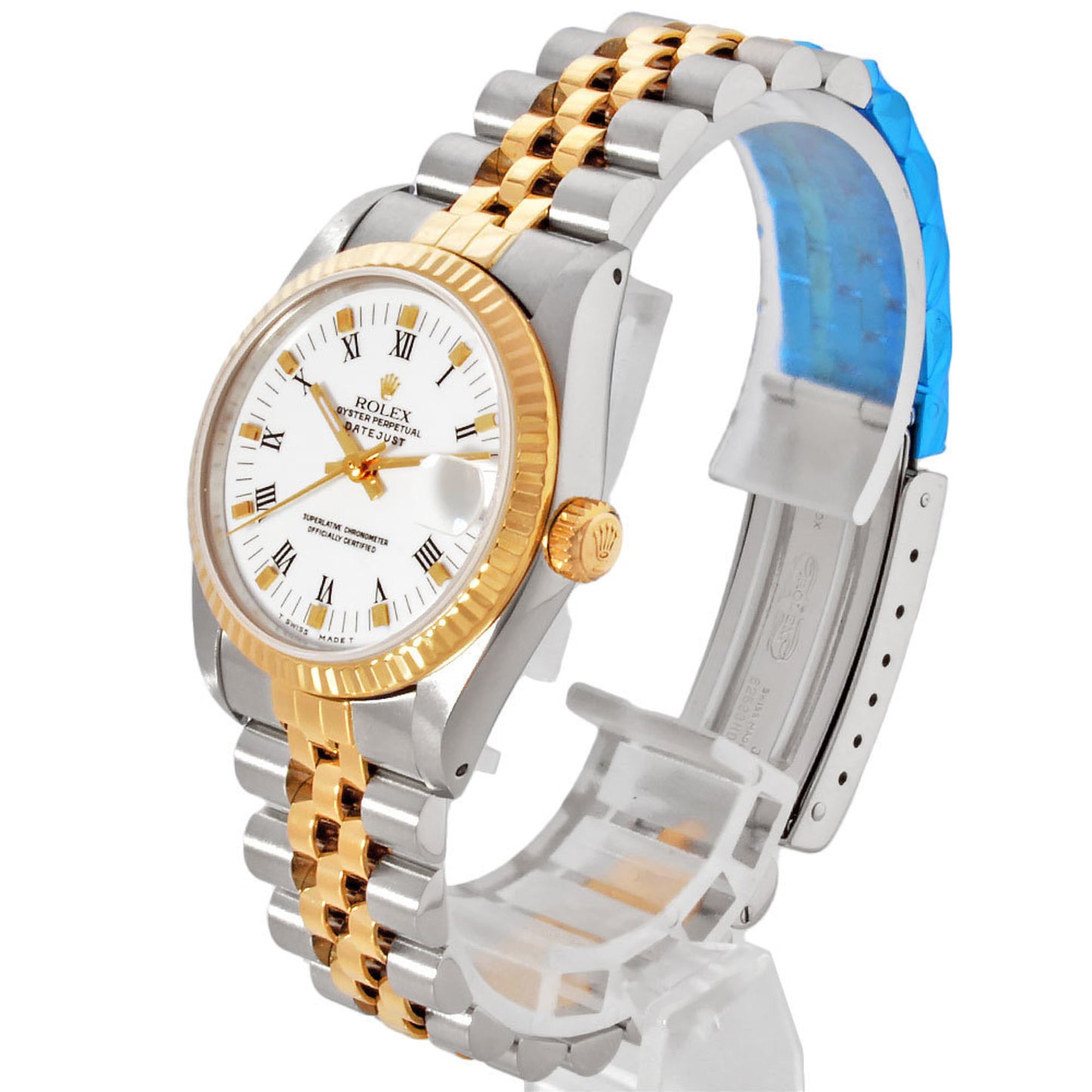Rolex ROLEX 68273 Datejust 7-digit 88 series watch automatic white dial YG x SS combination ladies