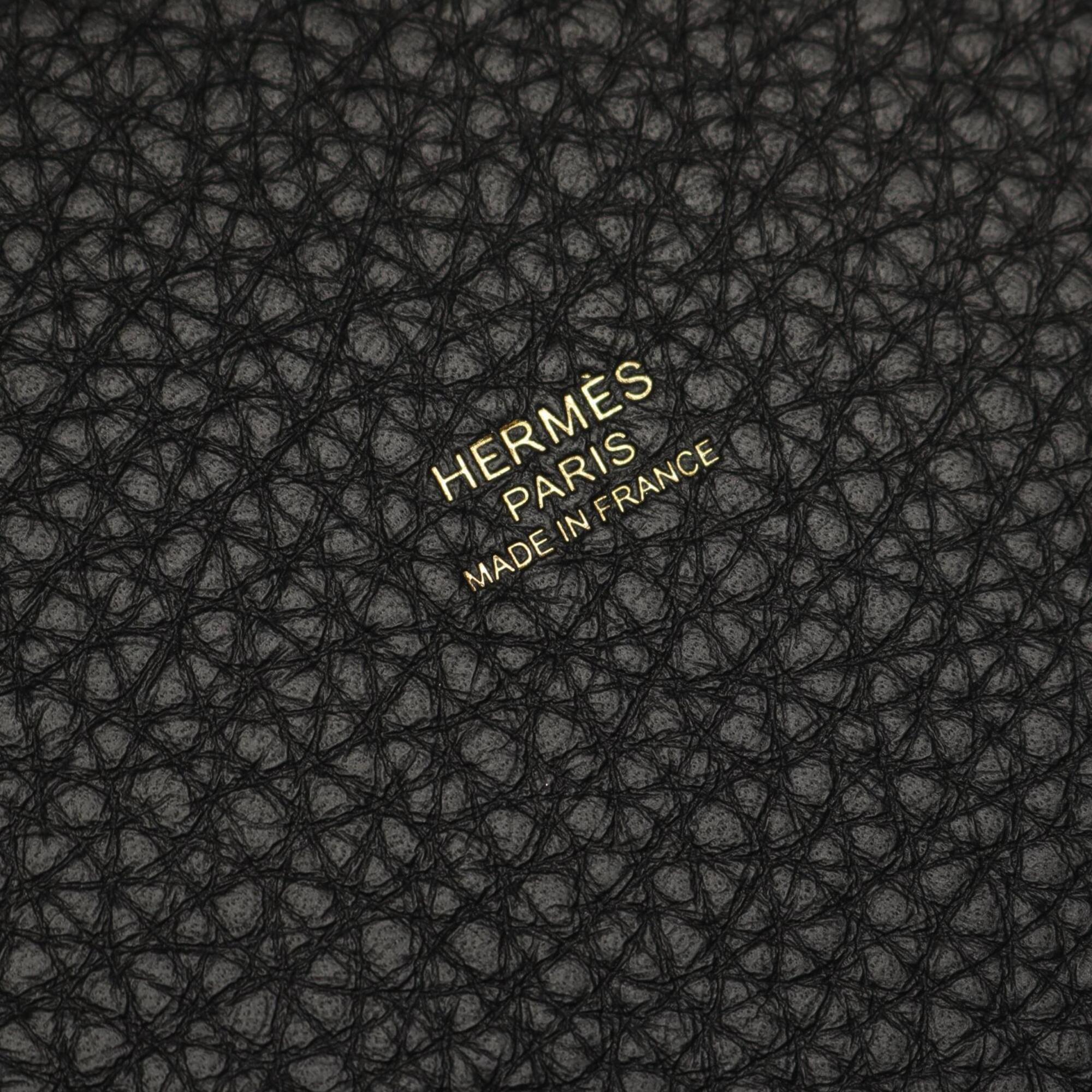 Hermes Picotin Lock PM Handbag, Leather, Taurillon Clemence Women's, Black, 056289CC — New - Store Return