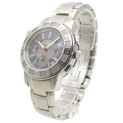 Tiffany & Co. T-57 Chronograph Watch with See-Through Back, Automatic, Stainless Steel, Gray, 0201, TIFFANY Co., Men's — Good