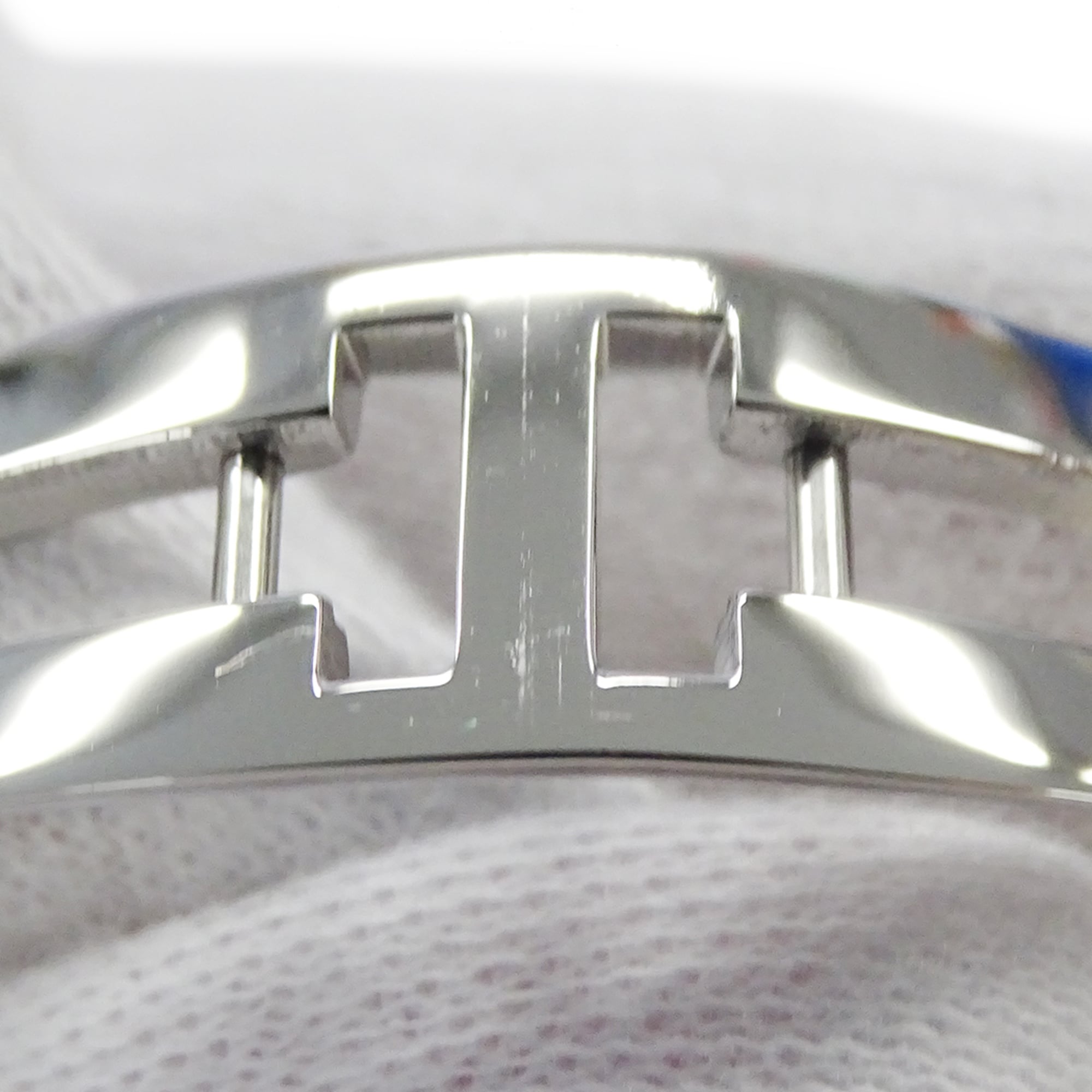 Chanel women's watch, brand name, Matelassé, quartz, stainless steel (SS), H0009, silver, black, square — Good