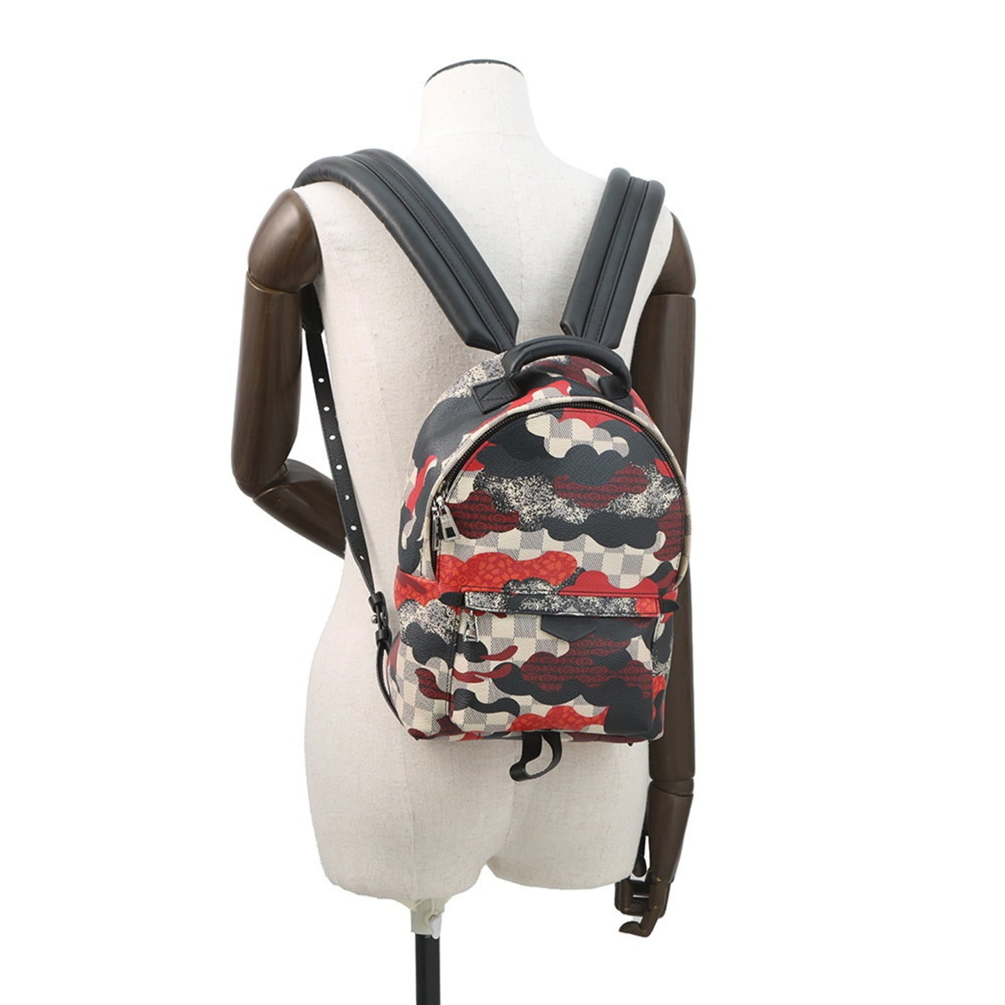 Louis Vuitton Damier Azur Palm Springs Backpack PM N41059, a collaboration with Kansai Yamamoto