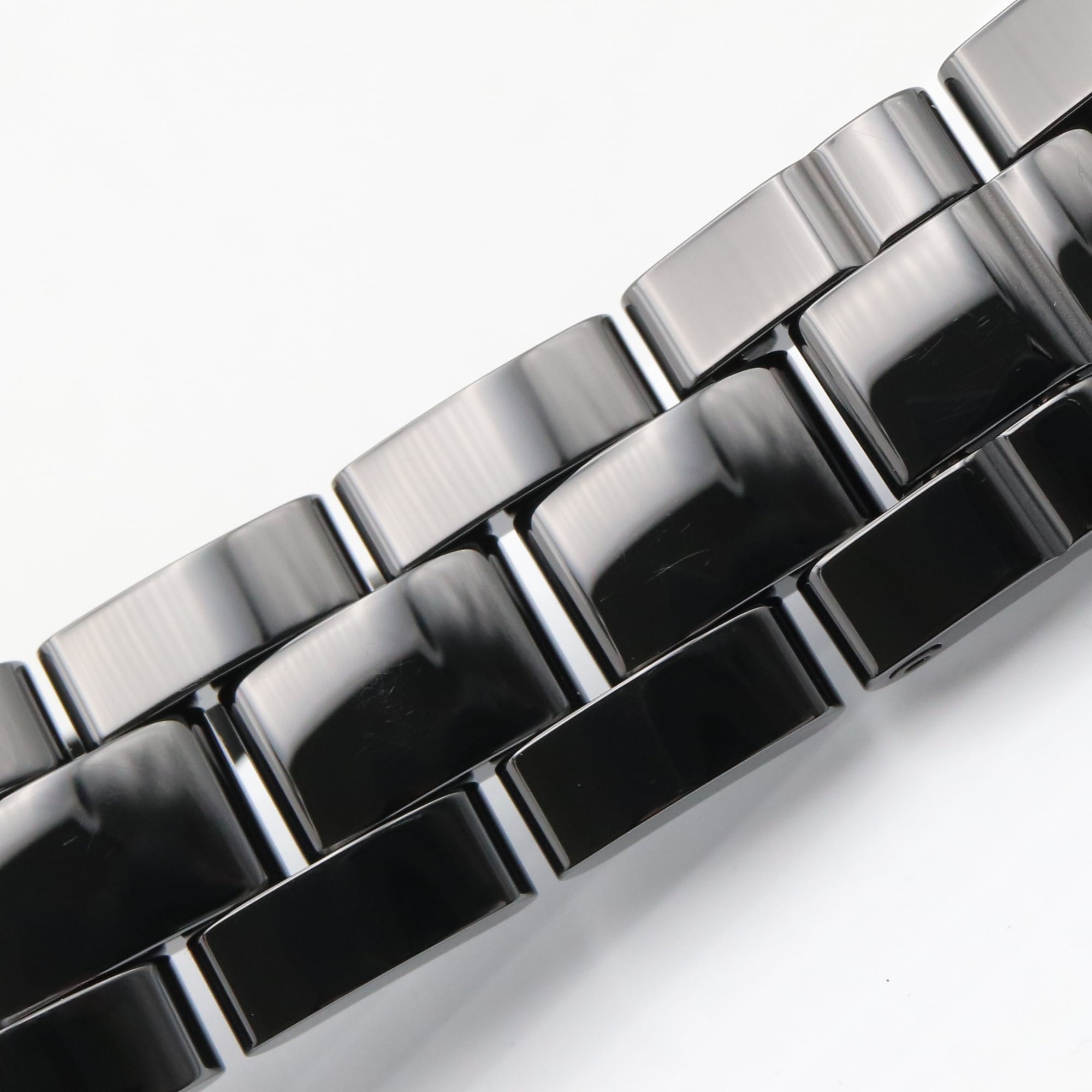 Chanel Mademoiselle J12 La Pausa Ceramic Men's Watch, Black, Model H7609 — Very Good