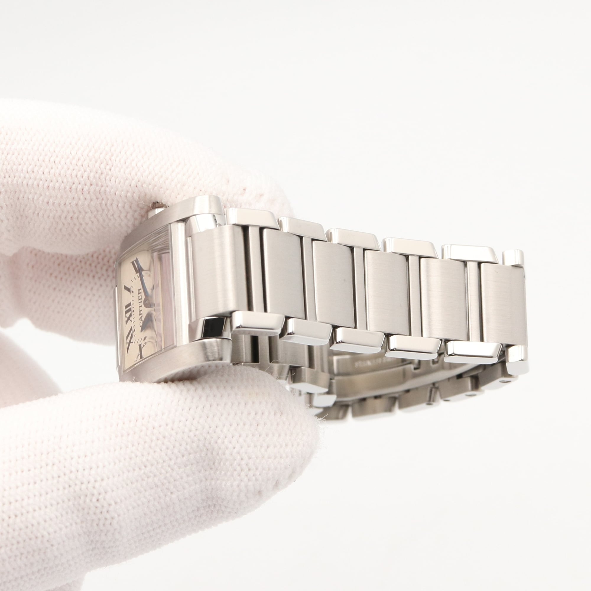 Cartier Tank Française SM Watch, Stainless Steel, Ladies, Ivory (W51008Q3) — Very Good