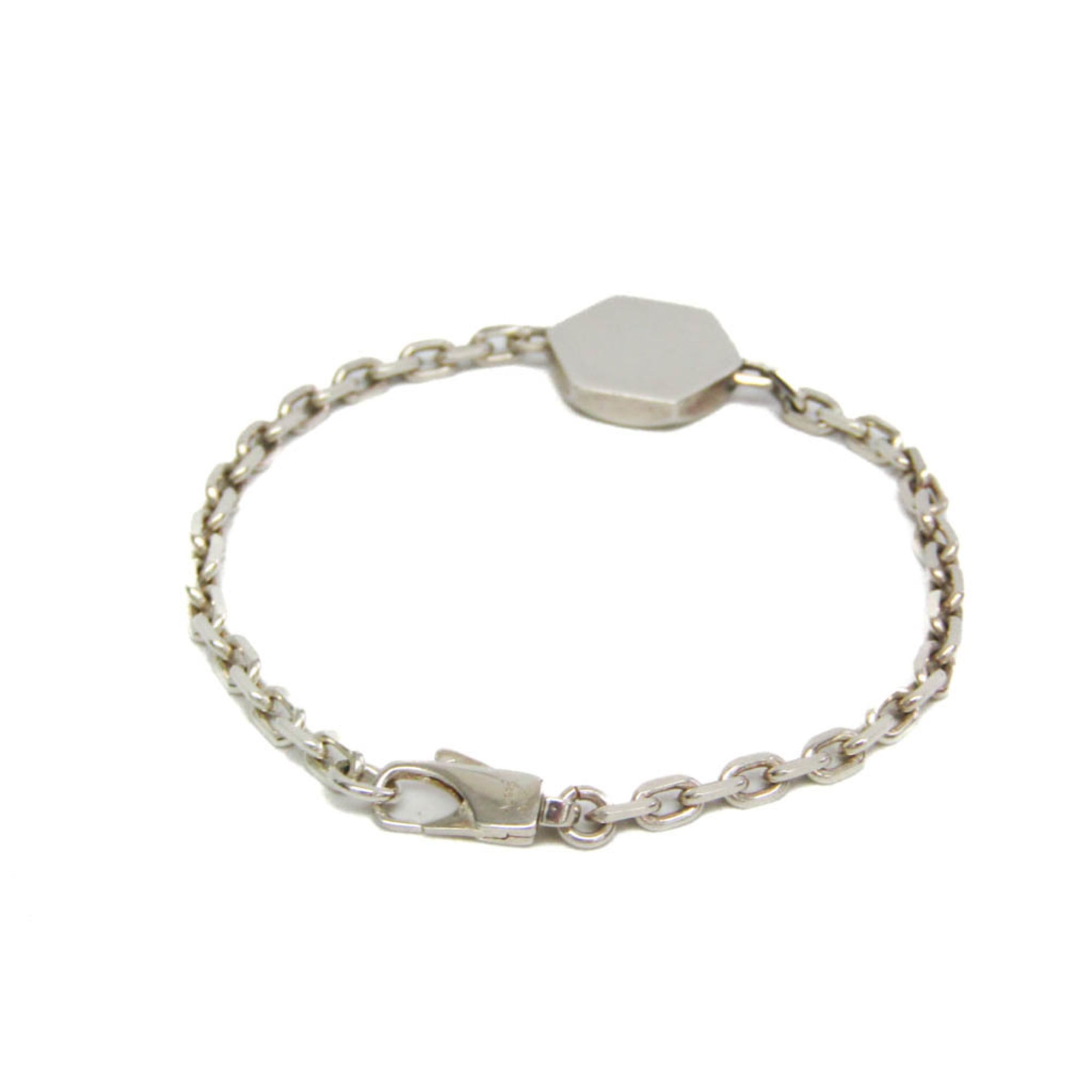 Gucci Hexagon Silver Charm Bracelet Silver