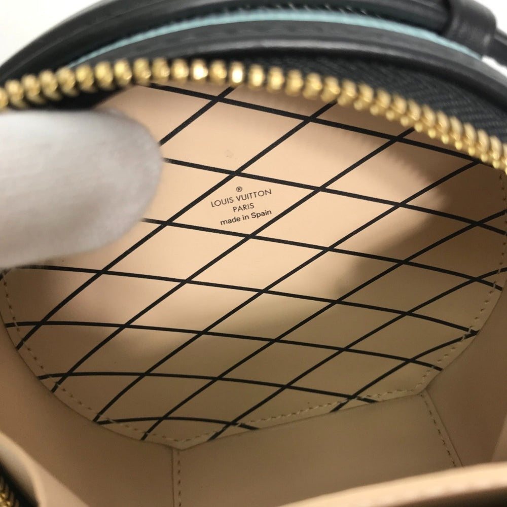 LOUIS VUITTON R97999 Epi Petite Boite Chapeau 2-Way Handbag/Pouch/Shoulder Bag in Leather, Seaside Blue, Like New — Like New