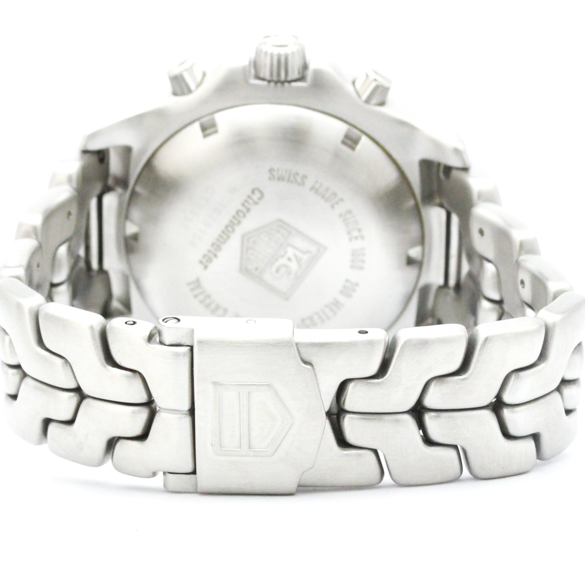 TAG HEUER Link Chronograph Steel Automatic Mens Watch CT5111 Polished — Very Good