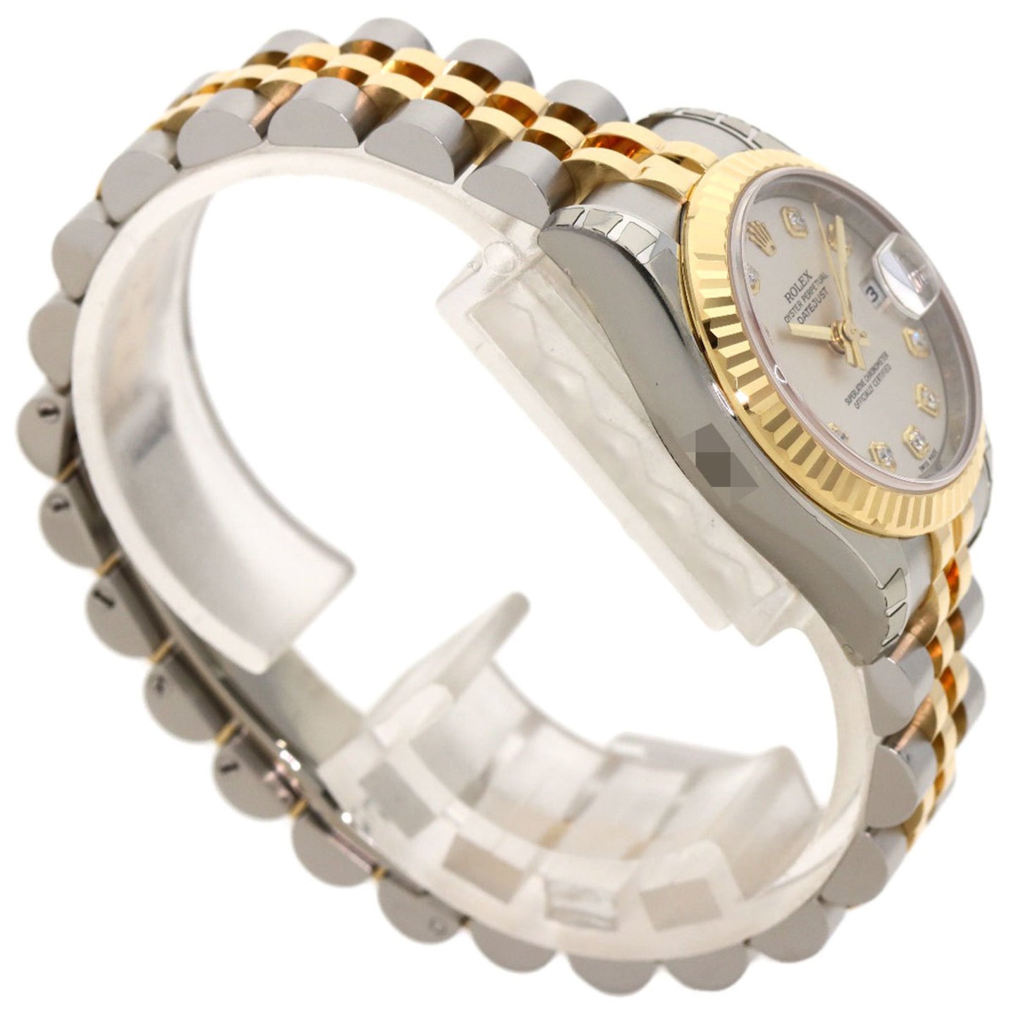 Rolex 179173G Datejust 10P Diamond Watch Stainless Steel SS x K18YG Ladies