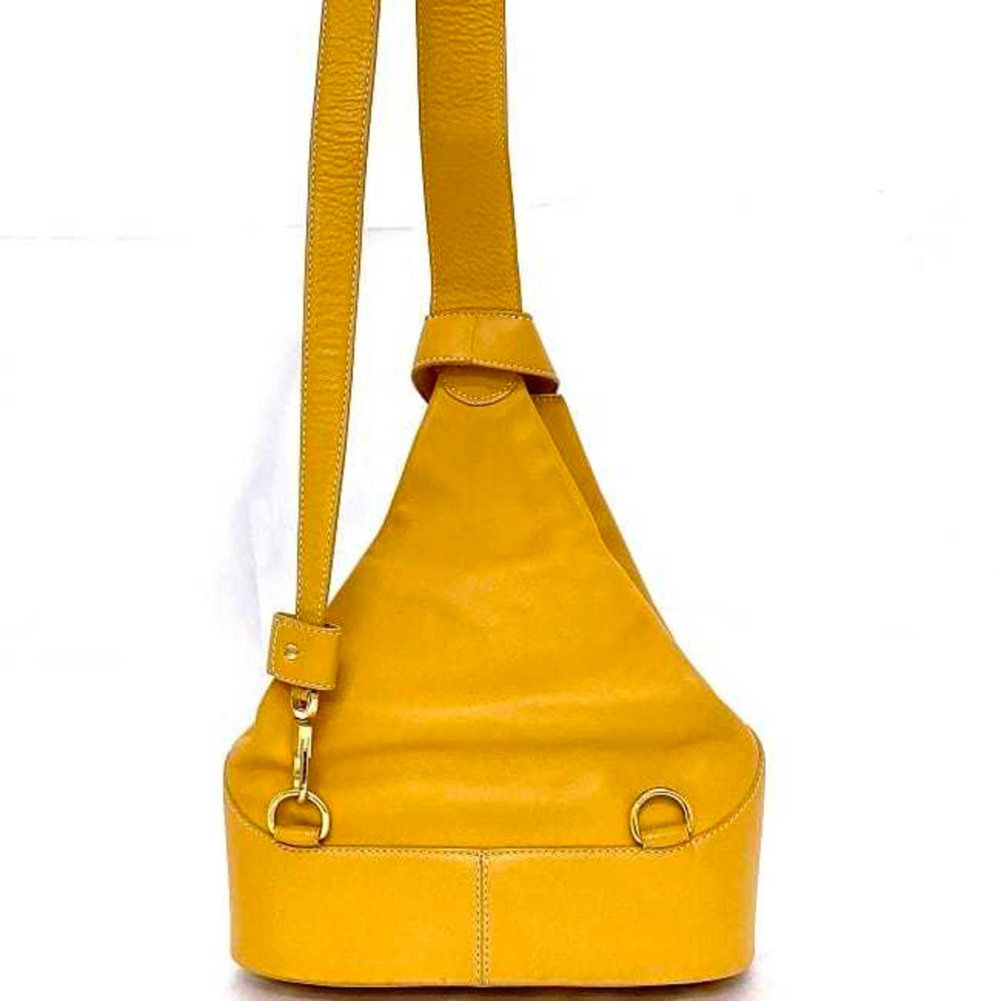 LOEWE Shoulder Bag Camel Orange Anton f-20368 Backpack Leather