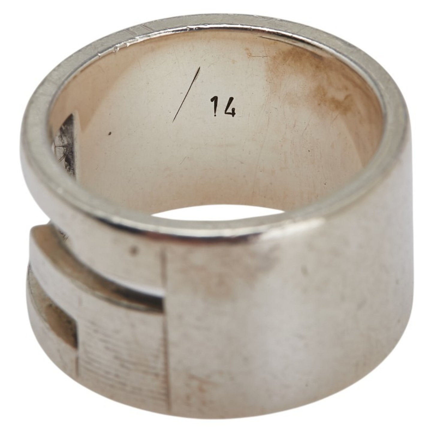 Gucci Branded G Ring #14 SV925 Silver Men's GUCCI