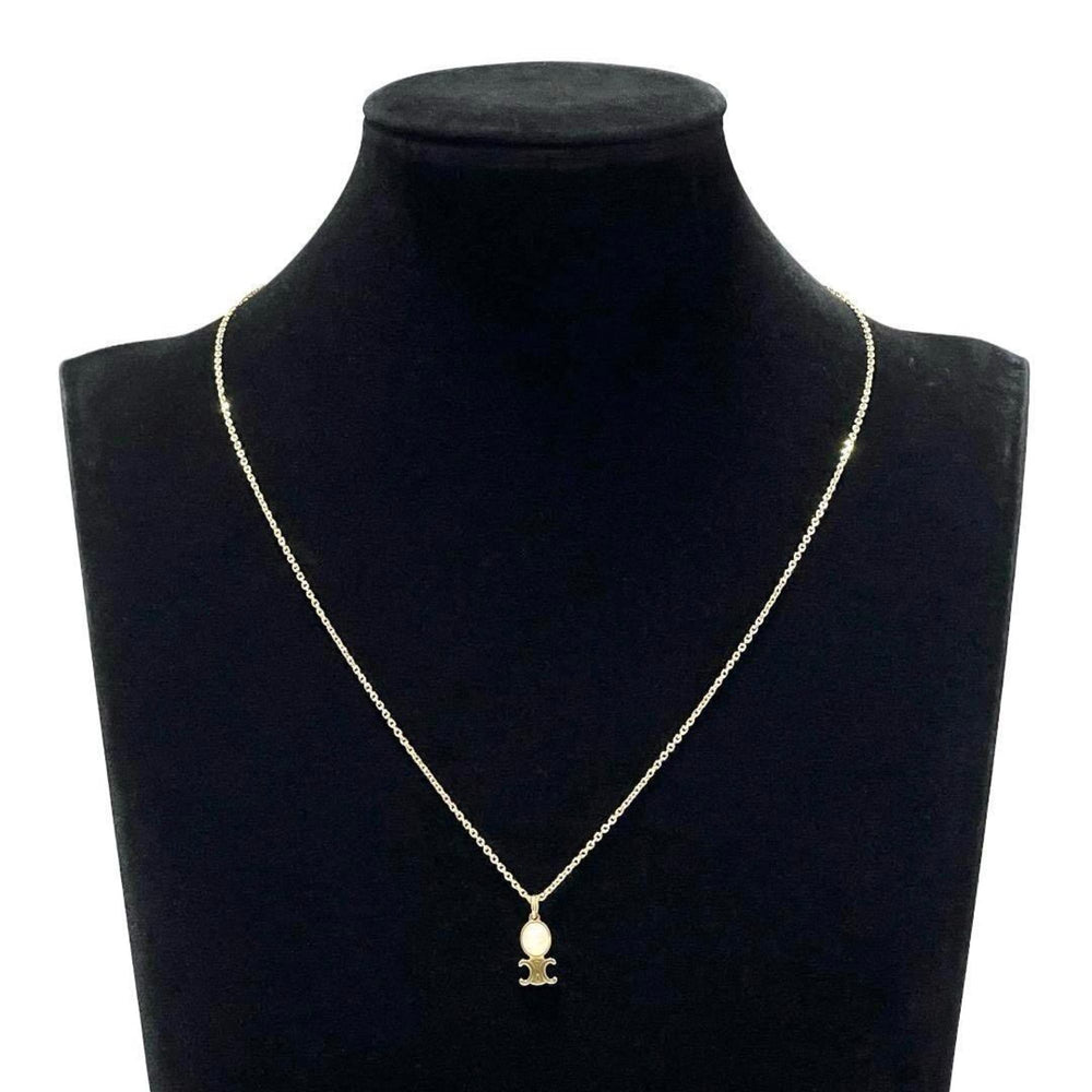 CELINE Women's Trinoff Pendant Necklace Rose Quartz — Like New
