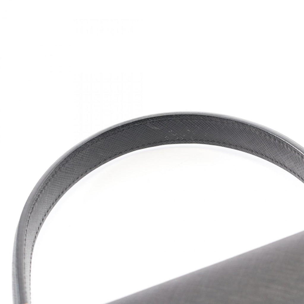 Salvatore Ferragamo Gancini handbag, leather, women's, black, size 21 0290