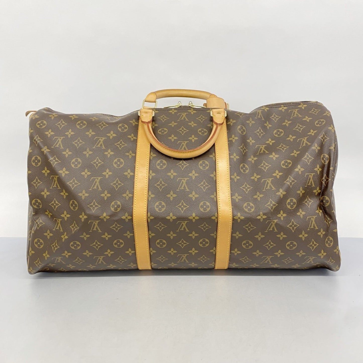 Louis Vuitton Monogram Keepall 60 Boston Bag M41422 Brown Men's/Women's