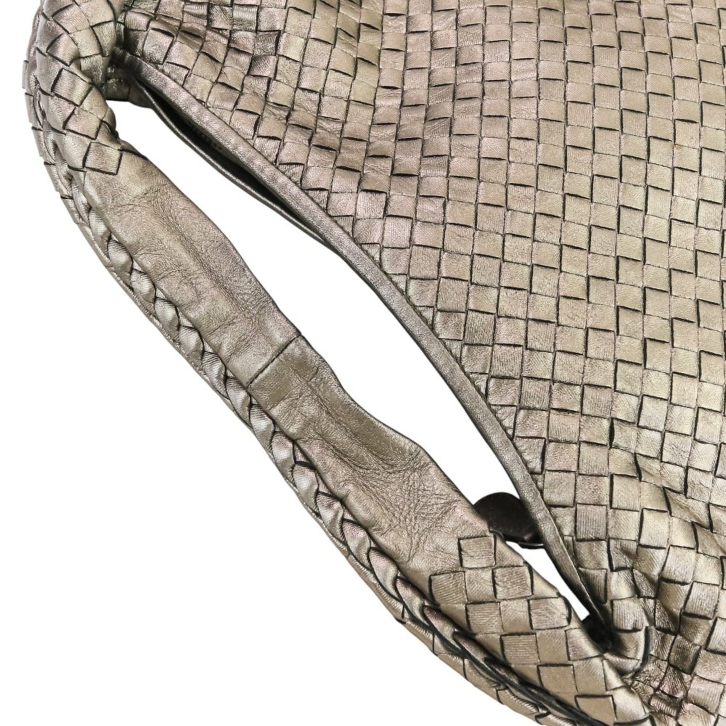 BOTTEGA VENETA Intrecciato Leather Hobo One-Shoulder Bag 115653 in Metallic Color for Women