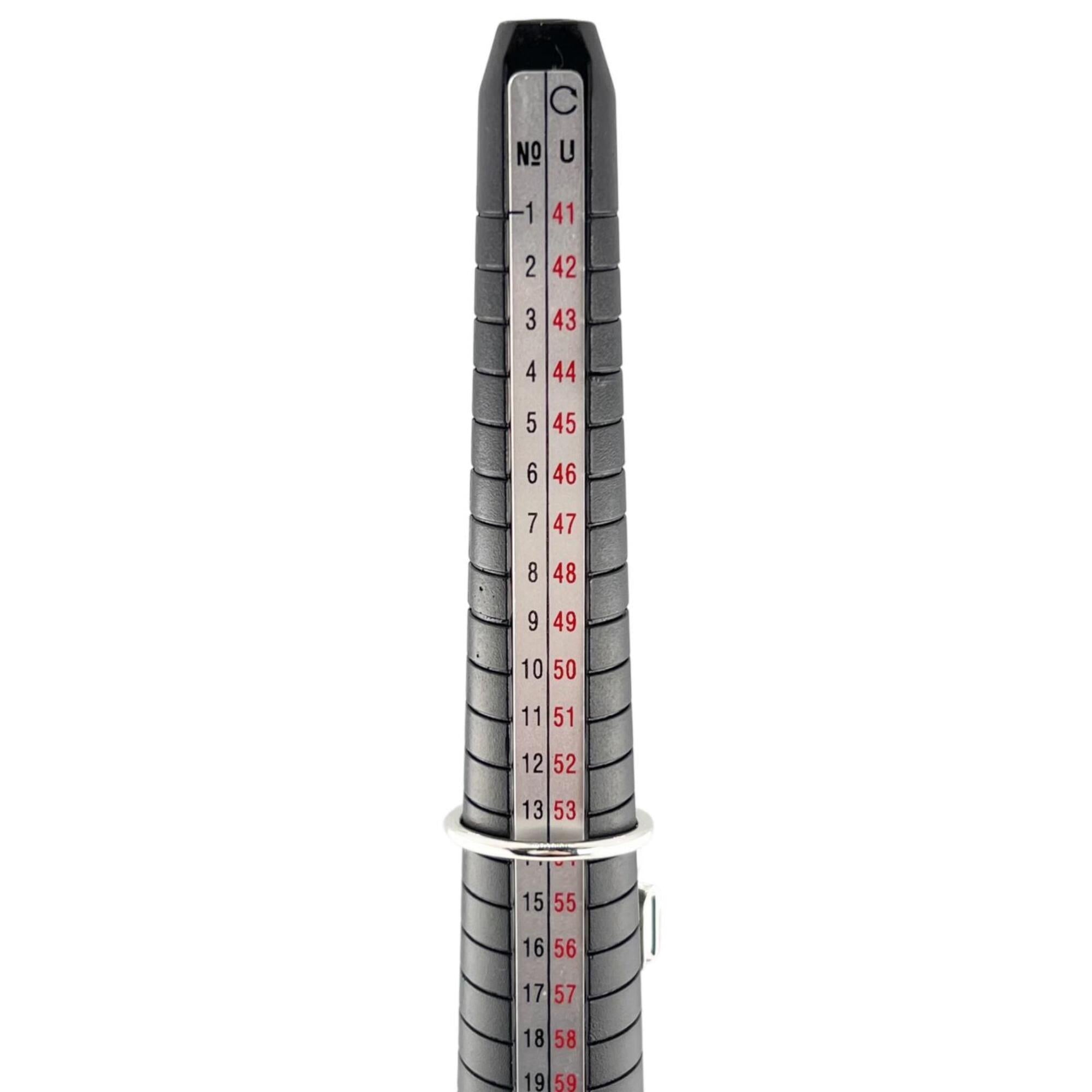 HERMES Amulette Constance Ring, AG925, 2020 model, Silver, Size 54, Made in France, Weight: 6.8g, Women's — Like New