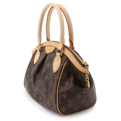 Tivoli PM Louis Vuitton Monogram Handbag Brown M40143 Gold Hardware — Like New