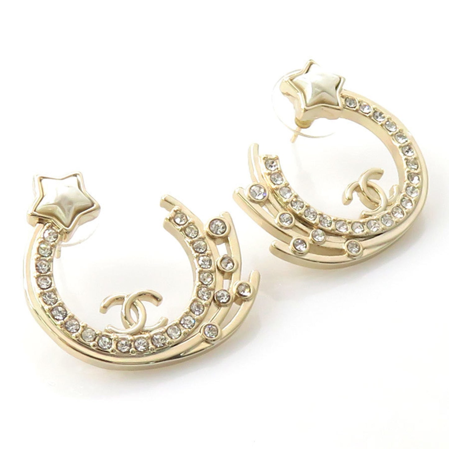 CHANEL Metal Silver Earrings for Women h31078j