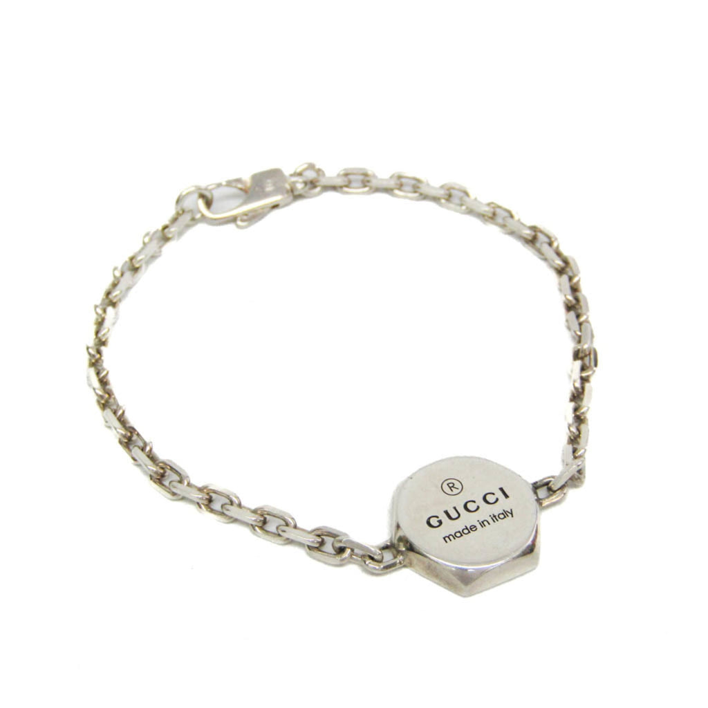 Gucci Hexagon Silver Charm Bracelet Silver