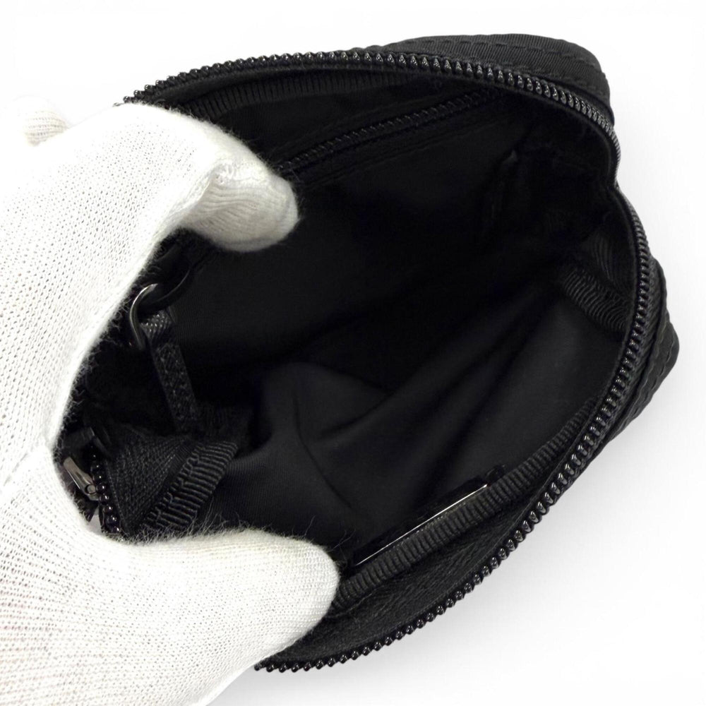 PRADA 1ND339 Micro Re-Nylon Pouch with FRID Tag, Triangle Logo, Cosmetic Pouch, Black, Made in Italy, Women's, Dust Bag — Like New