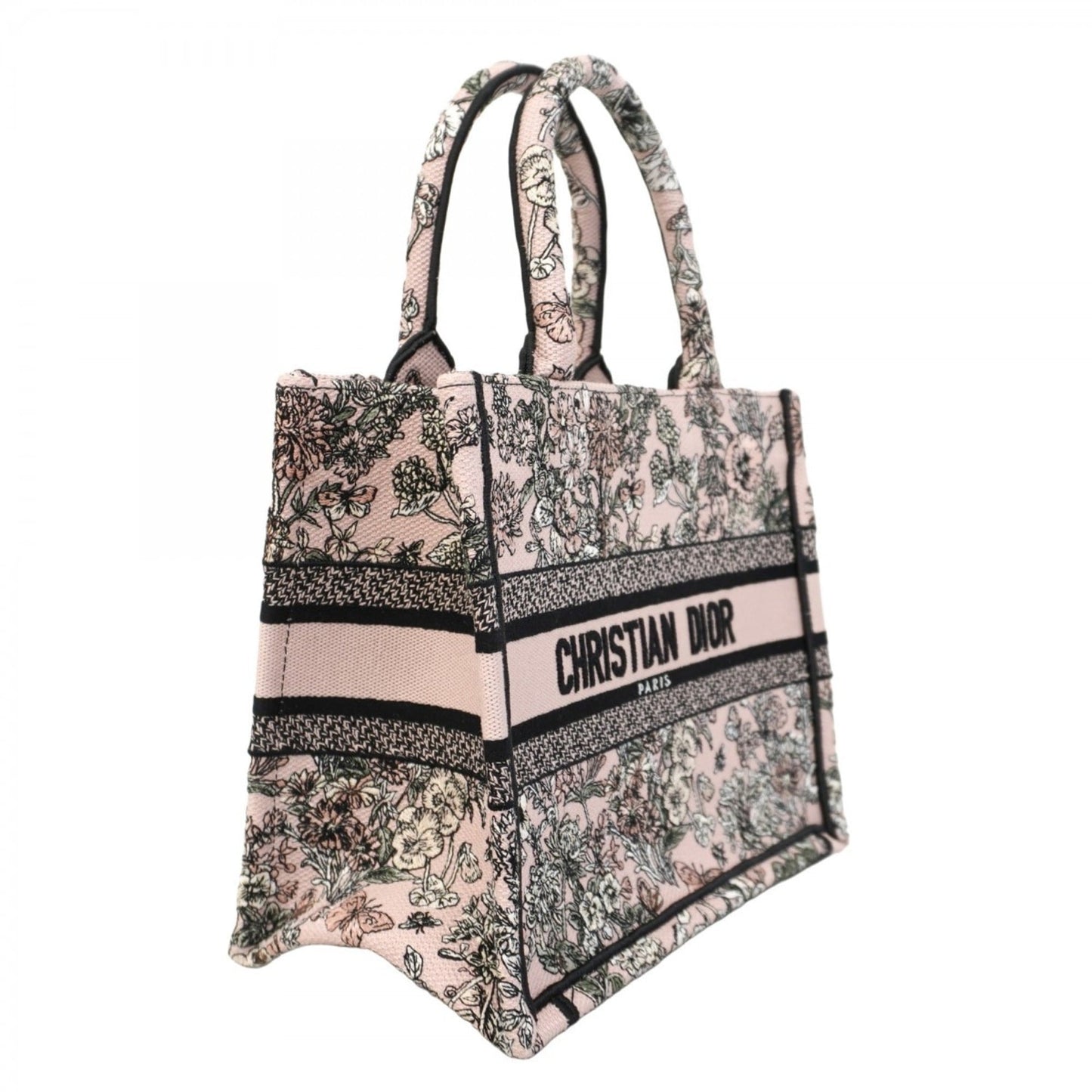 Christian Dior Book Tote Canvas Bag in Pink and Black for Women