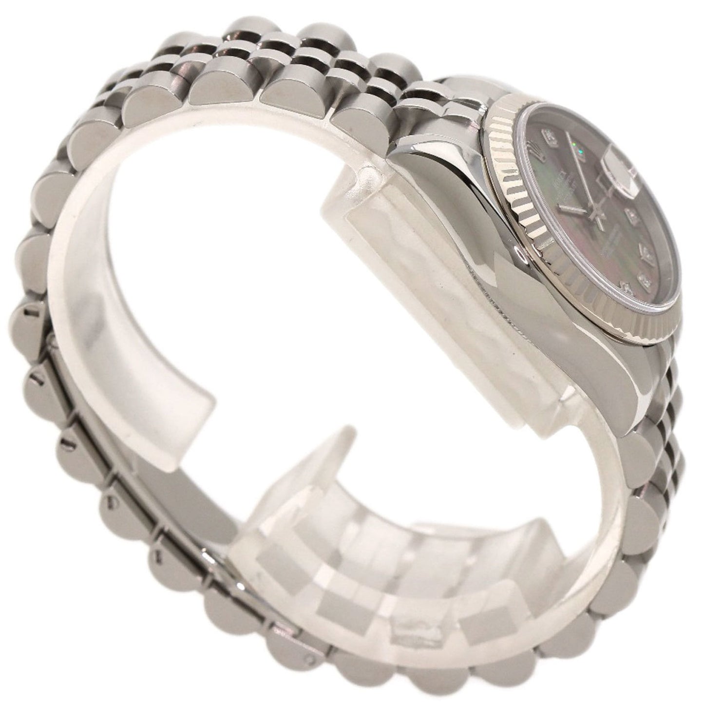 Rolex 179174NG Datejust 10P Diamond Watch Stainless Steel SS K18WG Ladies ROLEX