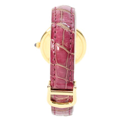 Cartier 925 W1010644 Must Trinity Vermeil SM Side Quartz Watch Gold White Dial Ladies — Very Good