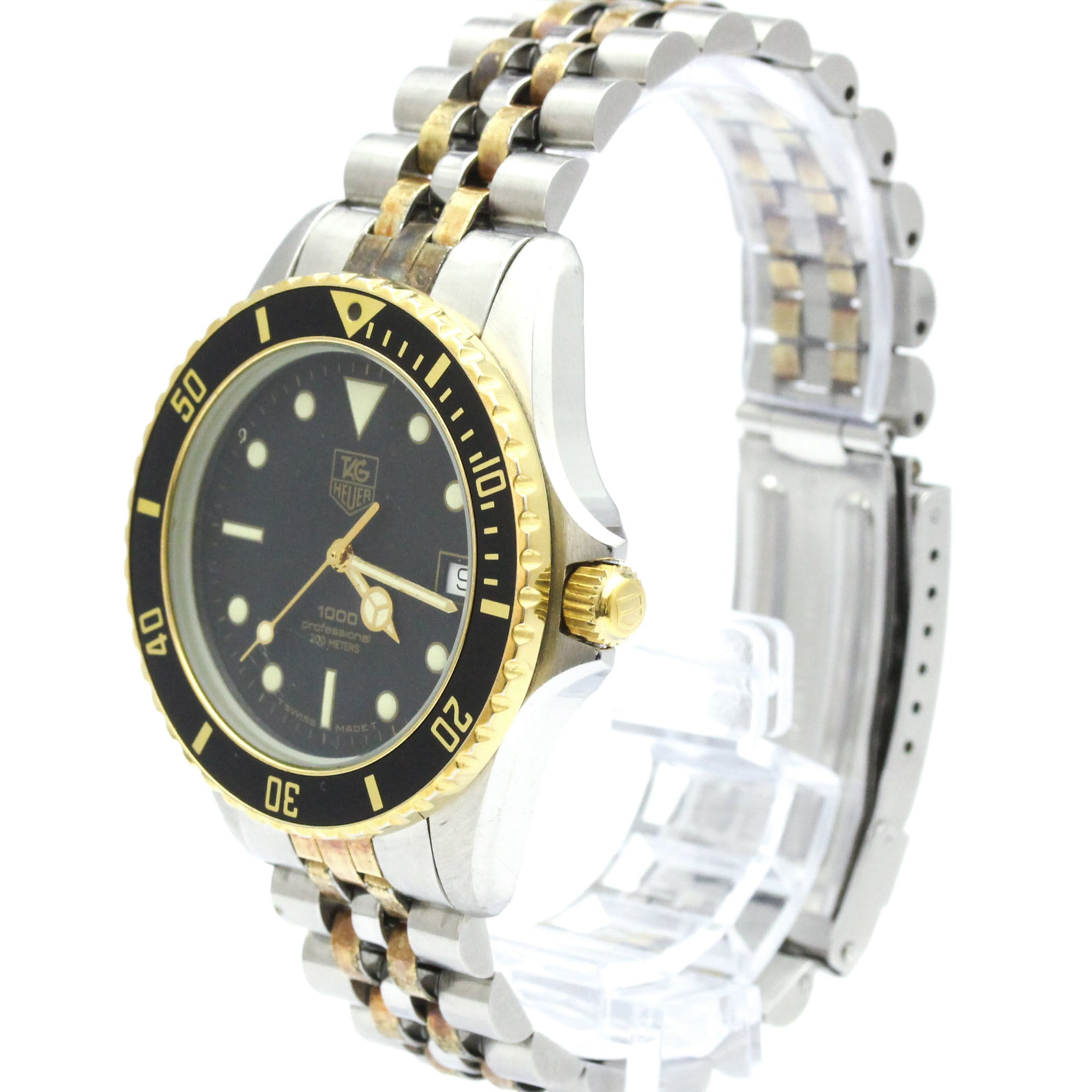 TAG HEUER 1000 Professional Gold Plated Steel Watch 980.020B — Good
