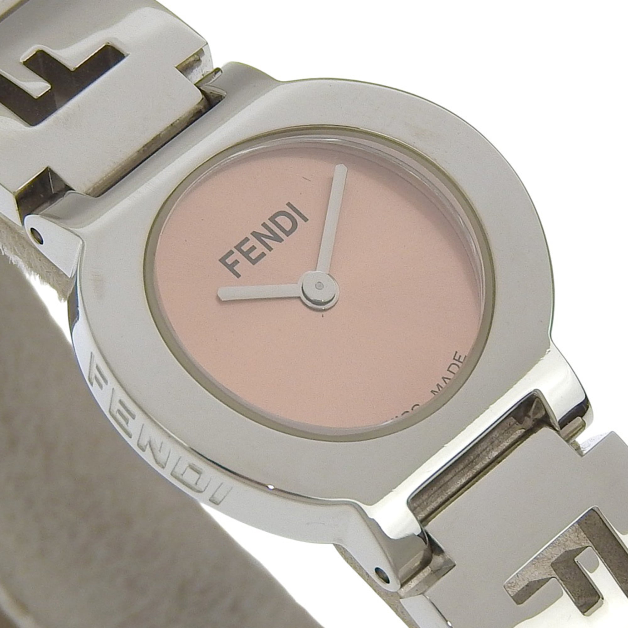 Fendi Olologi Women's Watch, 3050L Stainless Steel, Quartz Movement, Analog Display, Orange Dial — Very Good