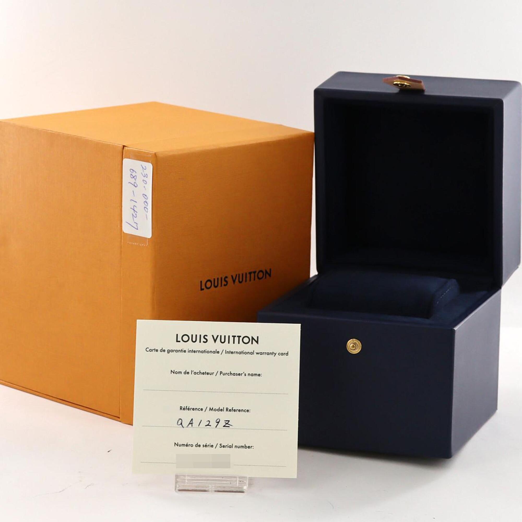 Louis Vuitton Tambour Chrono Damier Cobalt V Rainbow PVDxPG LIMITED QA129 SSxPG Automatic Watch — Good