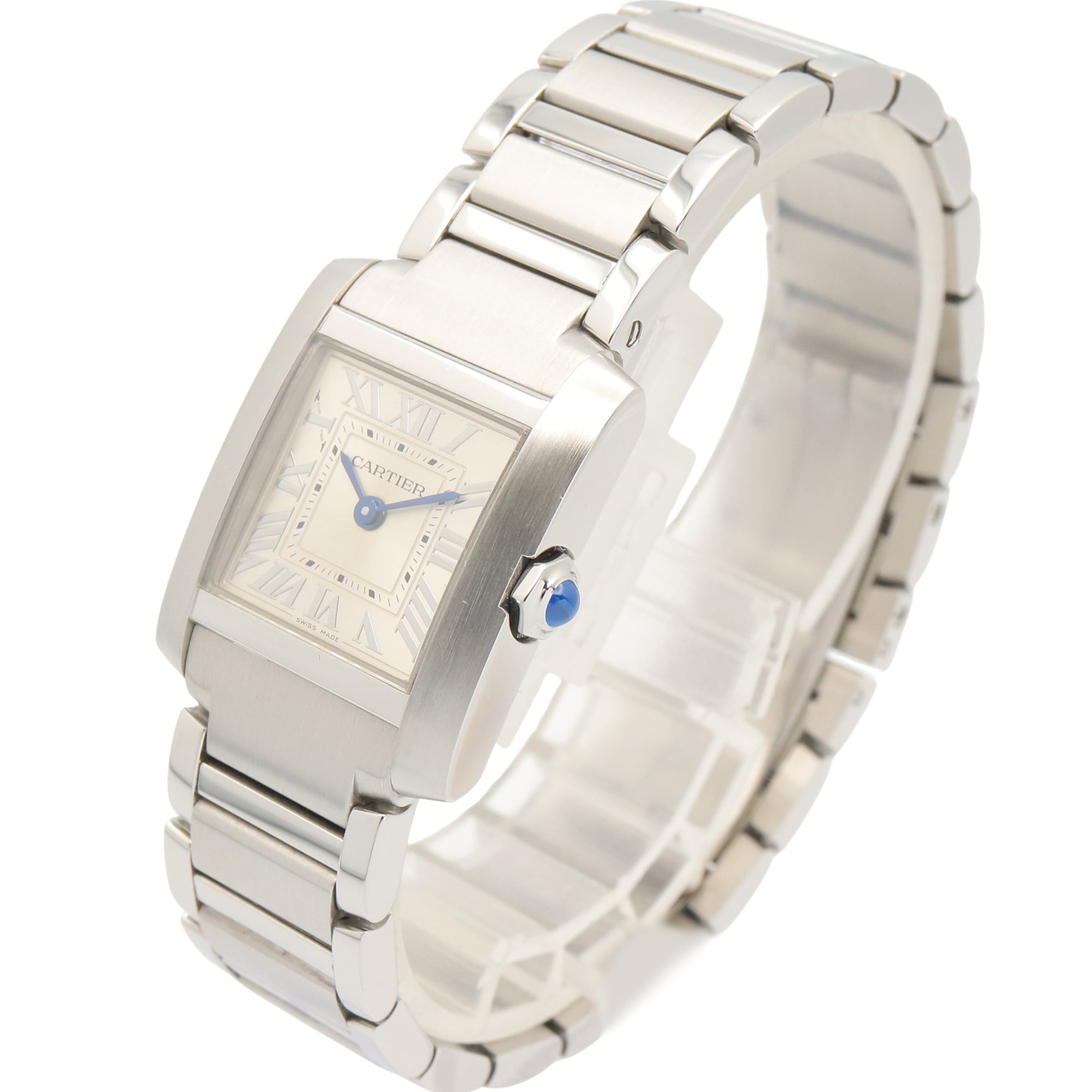 Cartier Tank Française SM Watch, Stainless Steel, Ladies, Silver Tone, WSTA0065 — Very Good