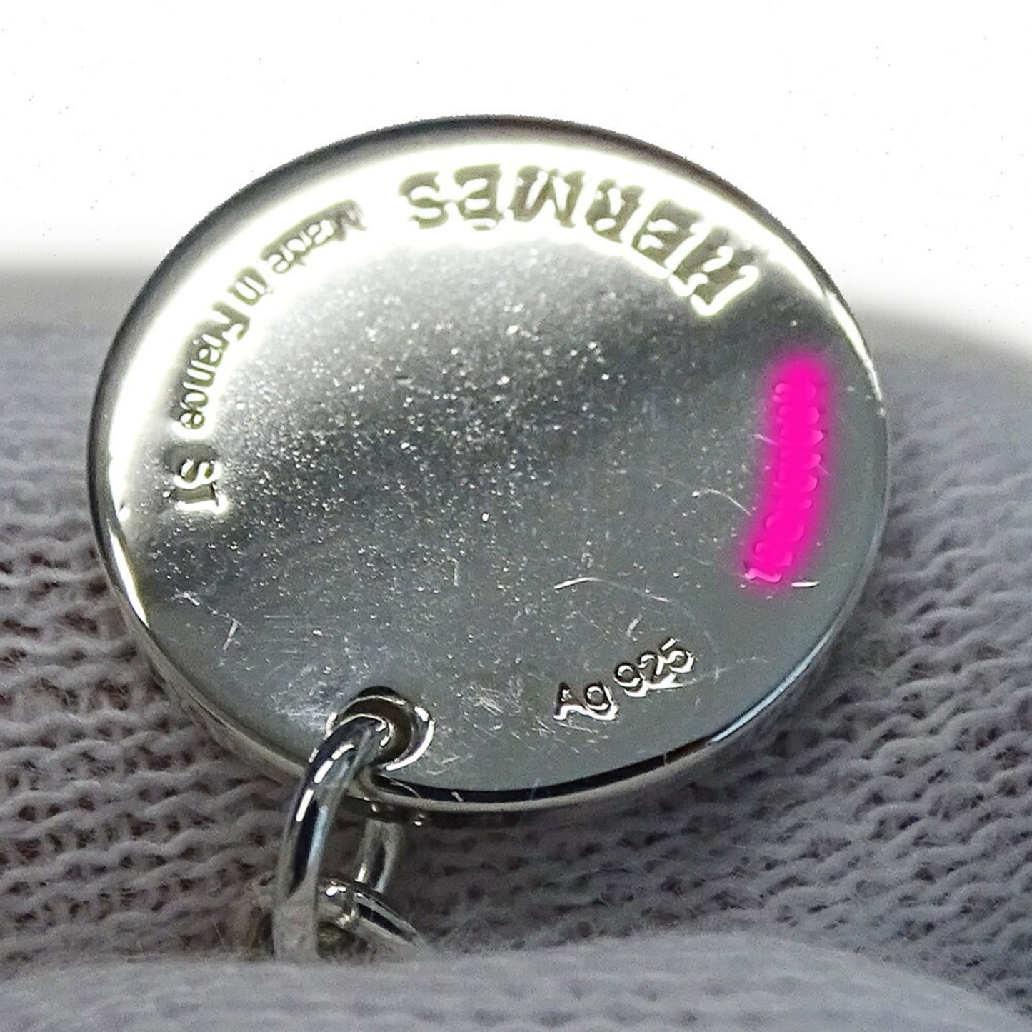 Hermes Hermès Ex Libris PM Bracelet for Women, SV925, 750PG, Silver, Pink Gold, ST Size, Polished