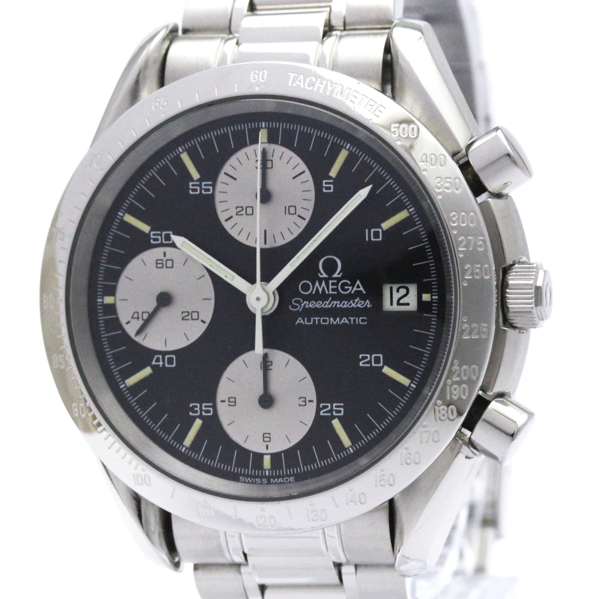 OMEGA Speedmaster Date Steel Automatic Mens Watch 3511.50 Polished — Very Good
