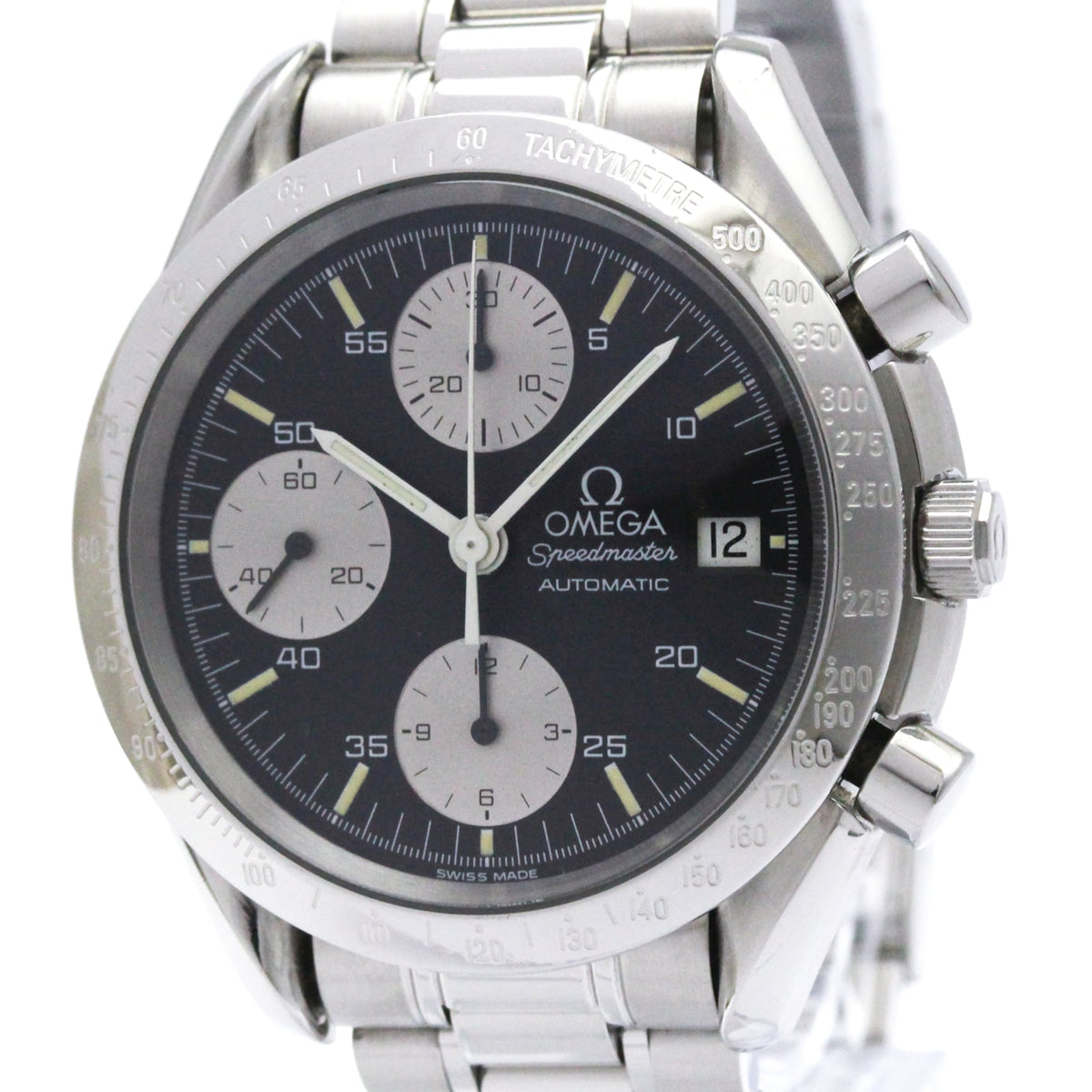 OMEGA Speedmaster Date Steel Automatic Mens Watch 3511.50 Polished — Very Good