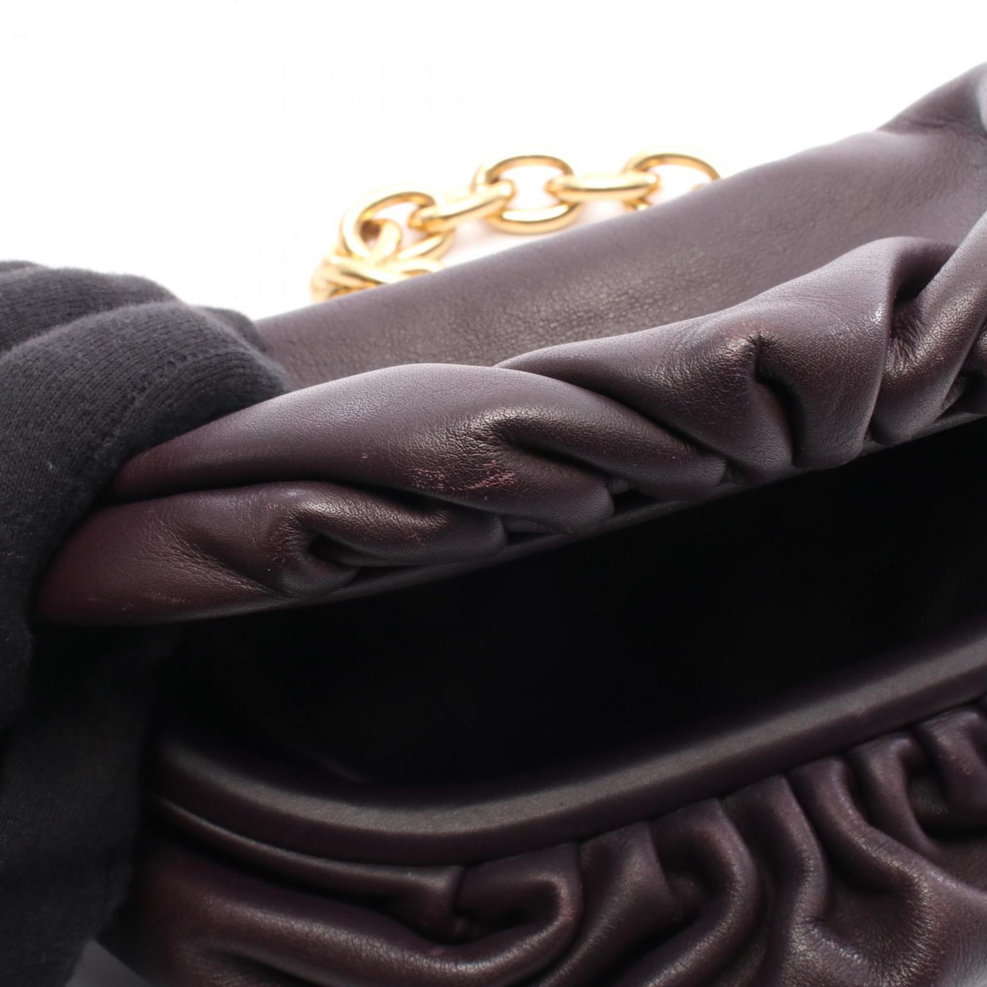 Bottega Veneta The Chain Pouch Waist Bag/Body Bag Leather Women's Bordeaux