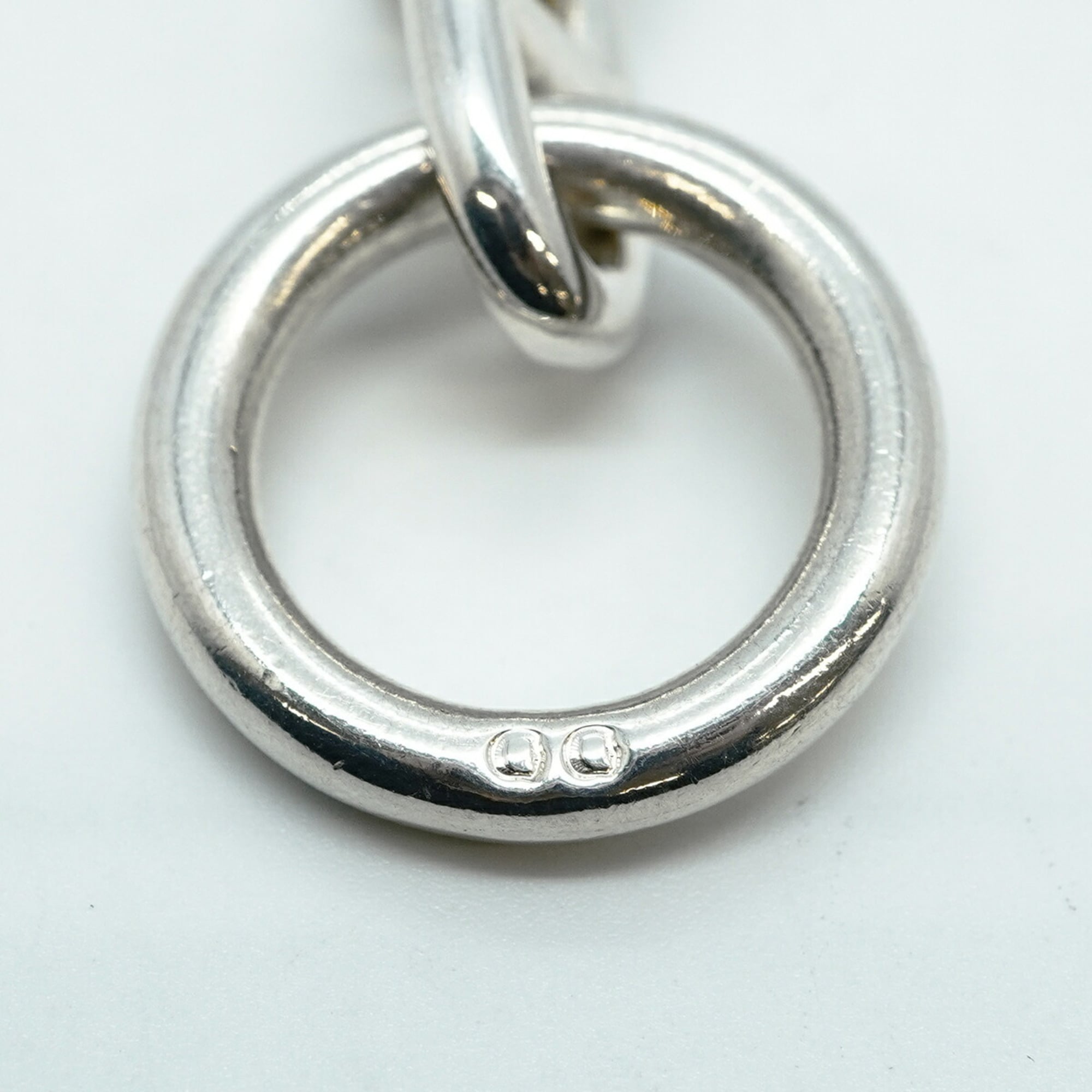 Hermes Hermès Chaine d'Ancre Necklace, GM, 29 Links, Silver 925, Men's/Women's