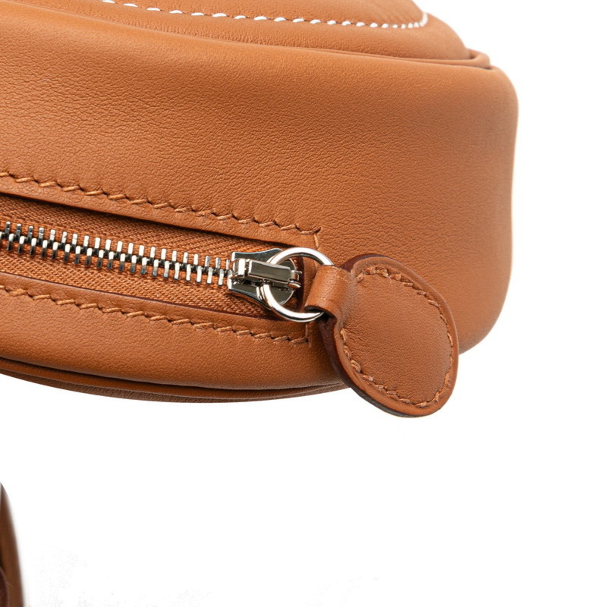 Hermes Hermès Body in the Loop Bag/Belt Bag Gold and Brown Swift for Women — Like New