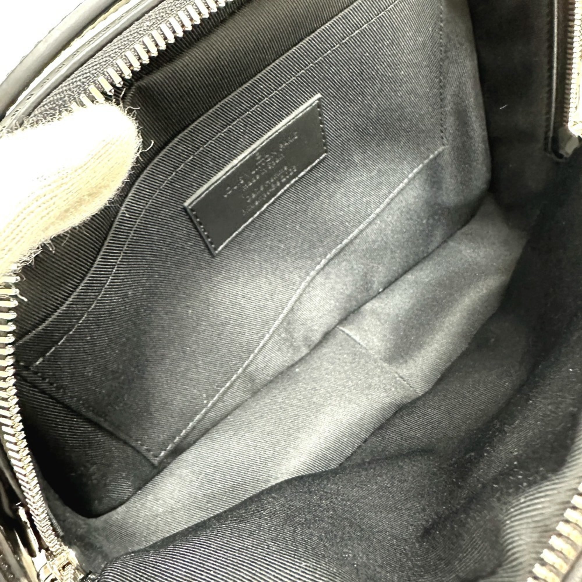 LOUIS VUITTON M46462 Monogram Macassar Biker Messenger Shoulder Bag in Canvas, Men's, Brown, Like New — Like New