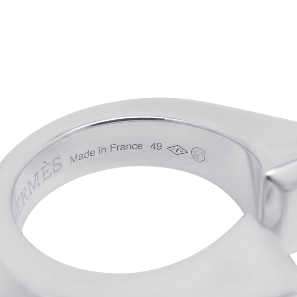 Hermes ring, Clou de Forge ring GM, SV925 silver, size 49. HERMES ring — Like New