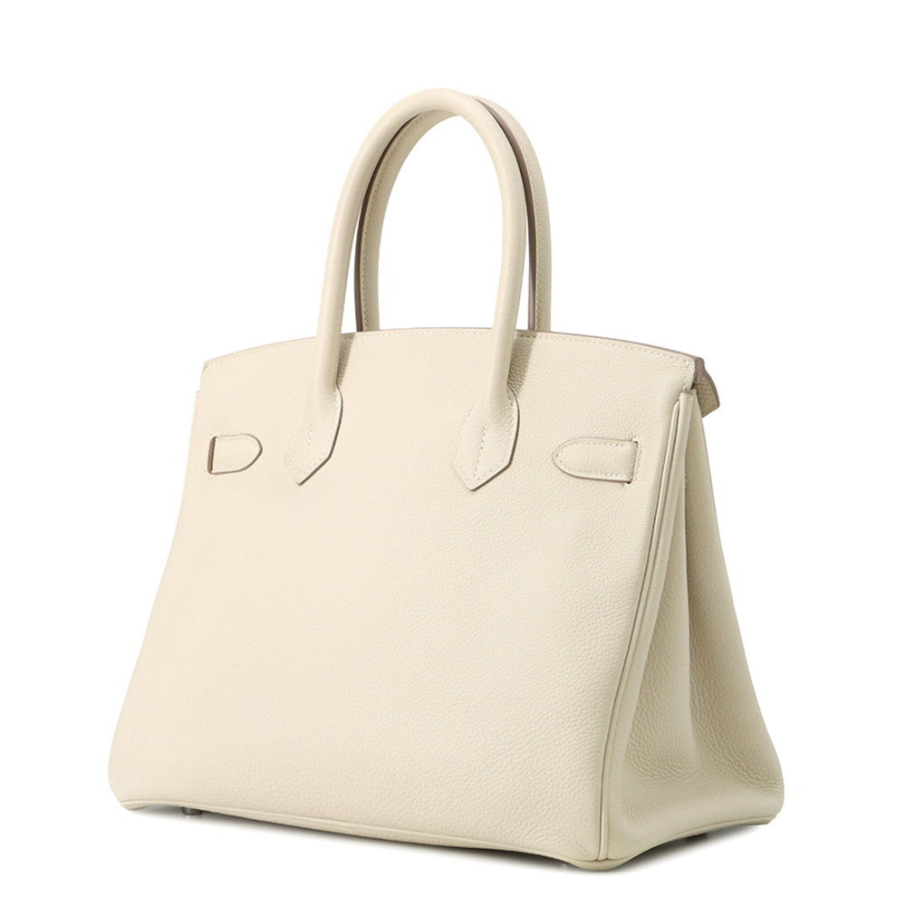 Hermes Birkin 30 Craie Togo C stamp HERMES handbag women's — Like New