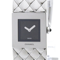 CHANEL Matelasse Stainless Steel Quartz Ladies Watch H0009 Polished — Very Good