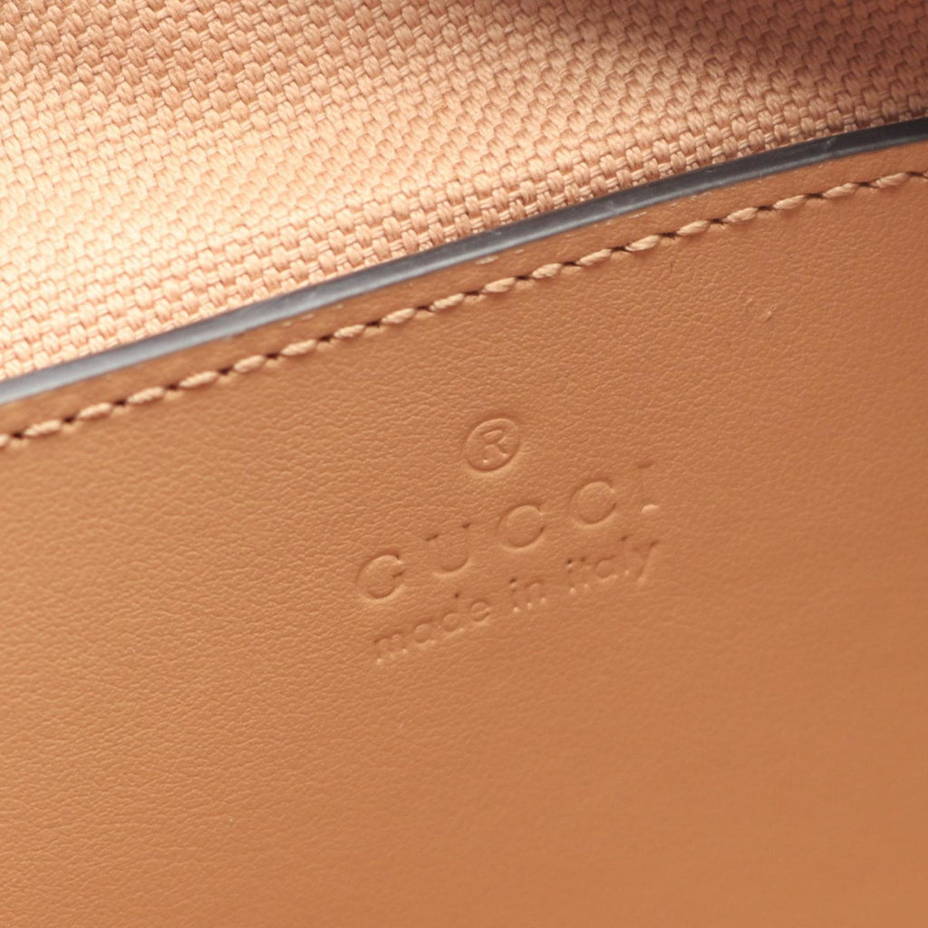 Gucci GG Marmont handbag, leather, women's, beige, 739166