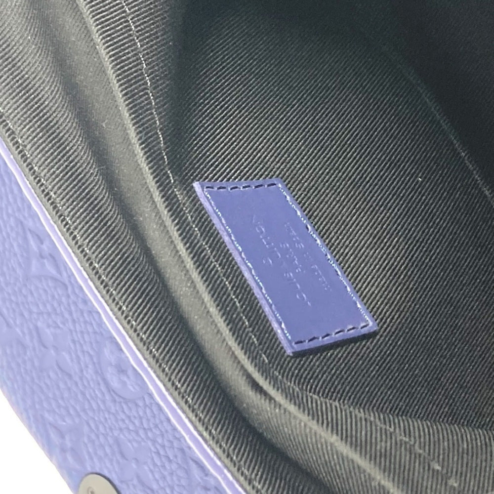 LOUIS VUITTON M11692 Monogram Embossed S Cape Messenger Bag Crossbody Flap Shoulder Taurillon Leather Men's Women's Sapphire Blue — Like New
