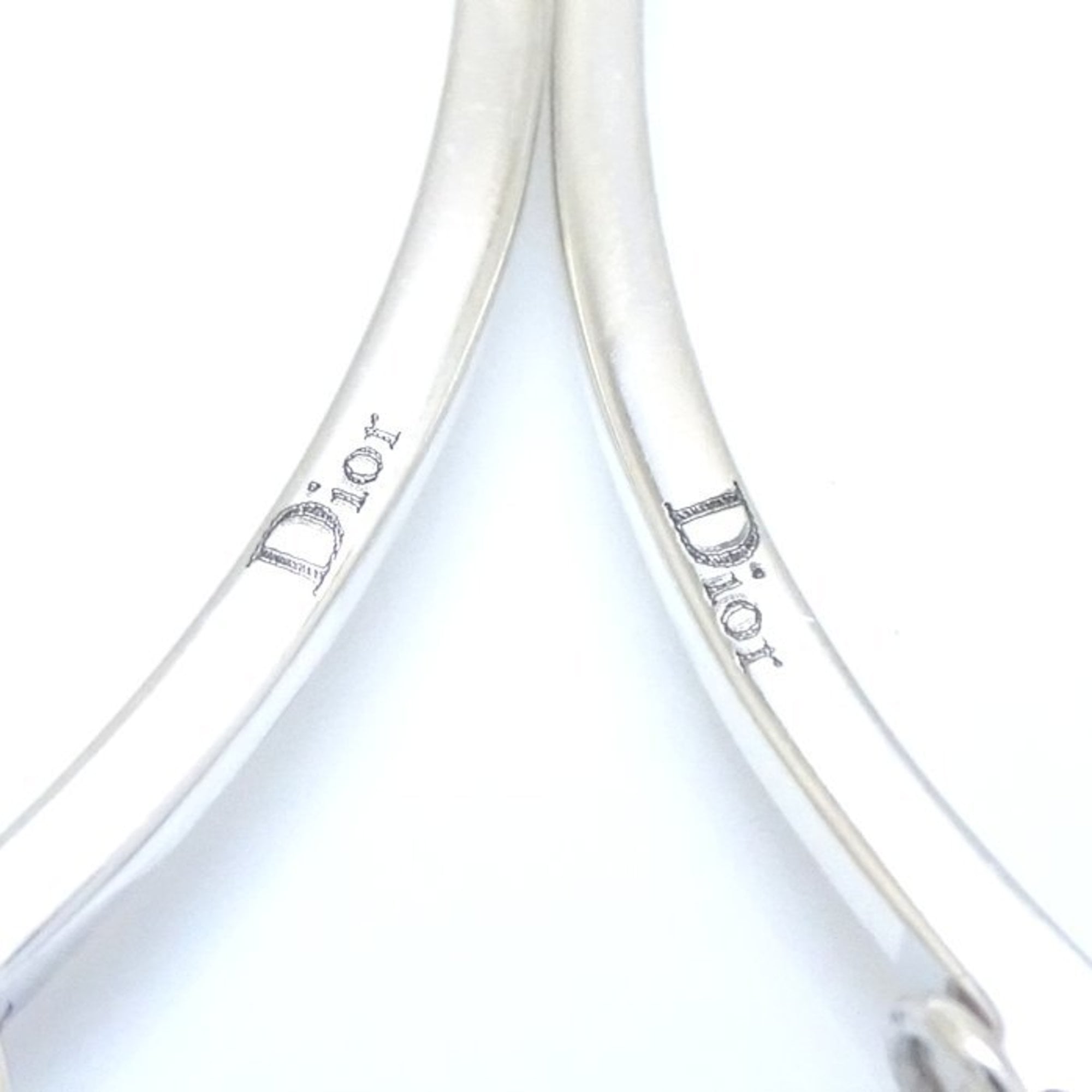 Christian Dior hoop chain earrings in 925 silver (292968)