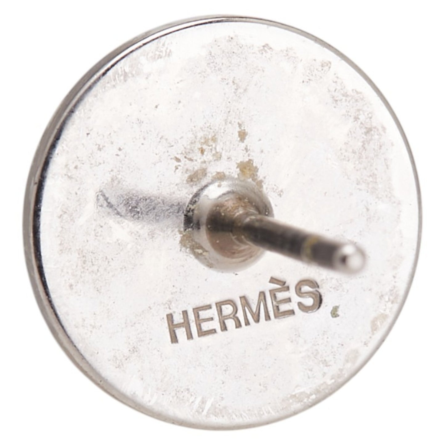 Hermes Eclipse Earrings in Silver and Light Blue Metal for Women