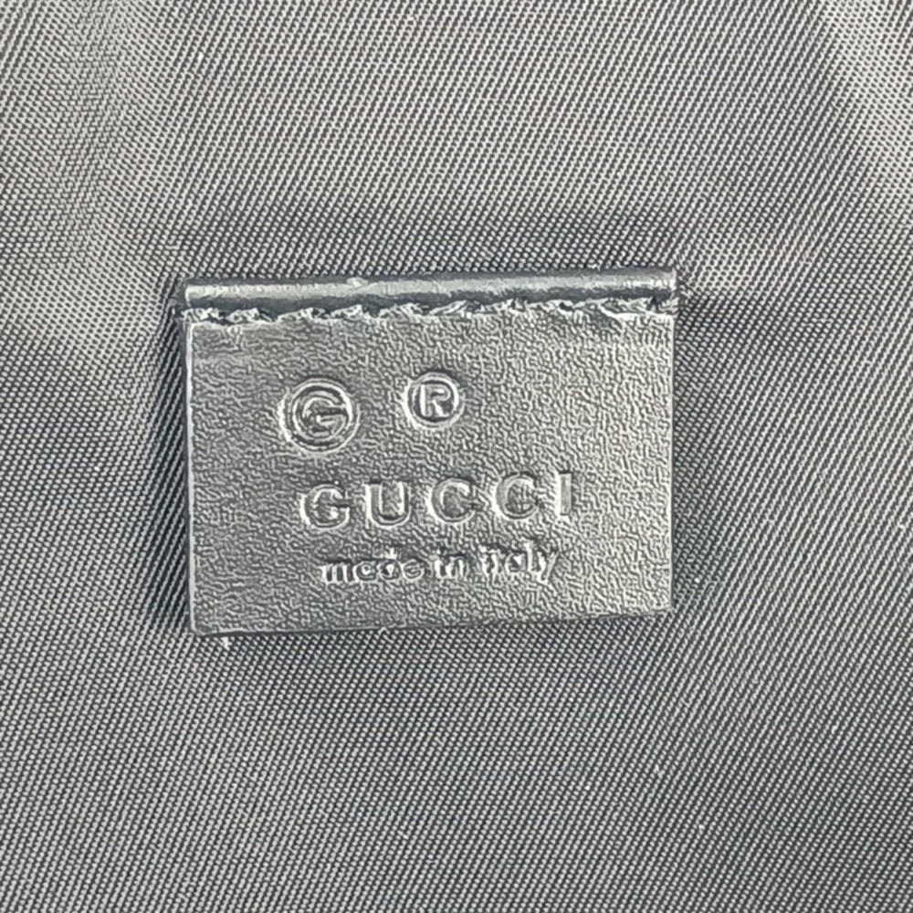 GUCCI Gucci Backpack Sherry Line 630918 Black Canvas Leather Men's Women's Web Stripe — Like New