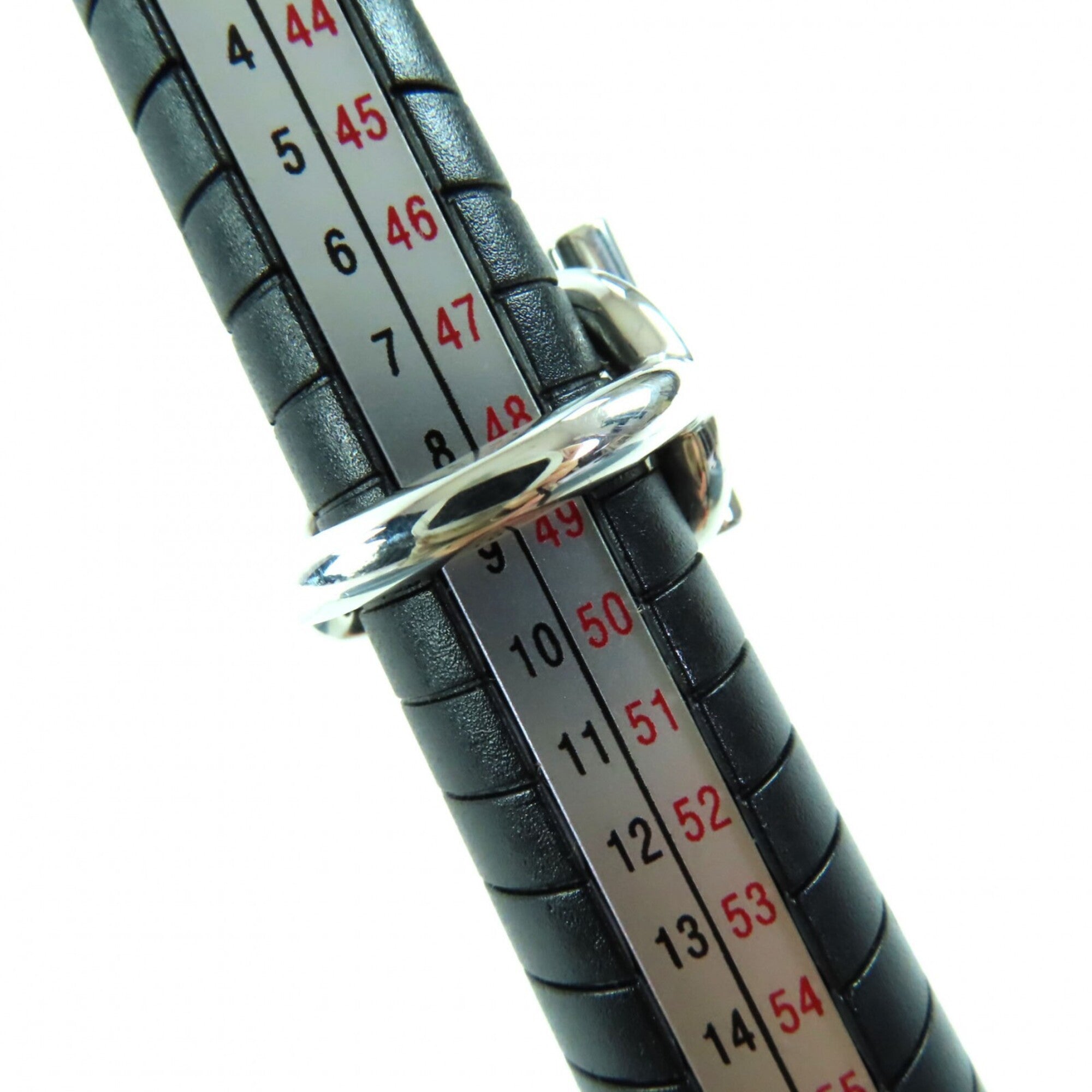 HERMES Croisette Ring, AG925, 2023 model, Silver, Size 49 (equivalent to Japanese size), Made in Italy, Weight: 15.7g — Like New