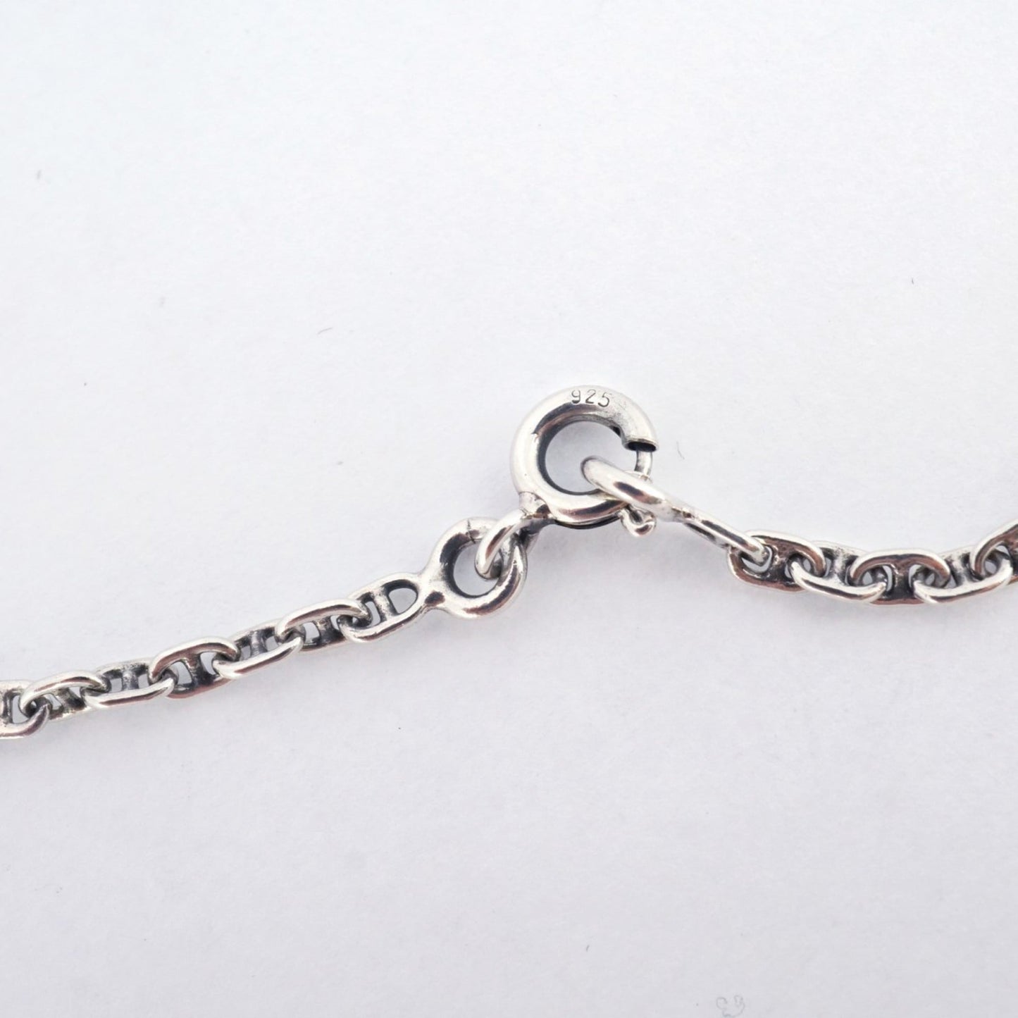 Hermes Serie Mini Chaine d'Ancre Necklace, Silver 925, Women's, P1743878