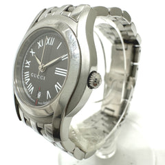 GUCCI 5500L G-Class Quartz Date Watch, Stainless Steel, Women's, Silver — Good