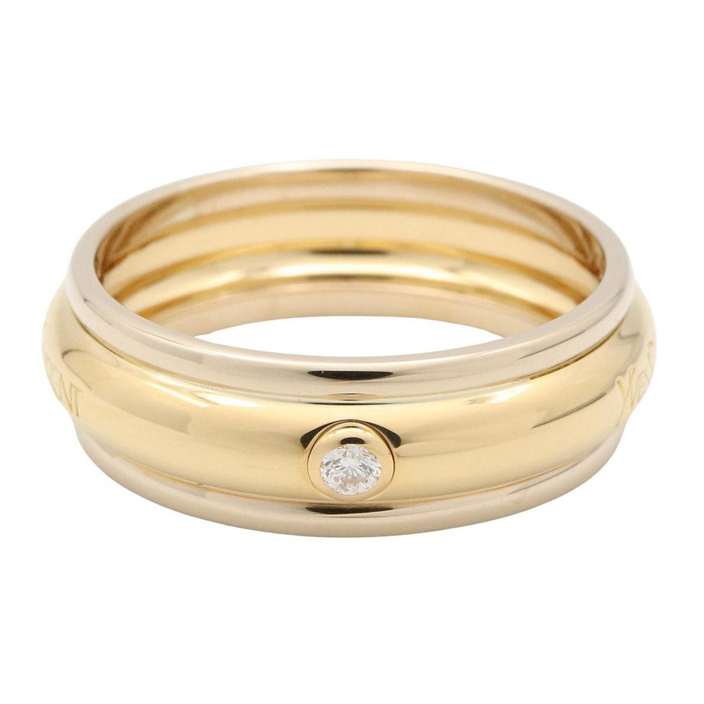 Yves Saint Laurent YVES SAINT LAURENT Ring 1PD Jewelry 18K (Yellow Gold) Diamond Women's Clear Gold — Like New