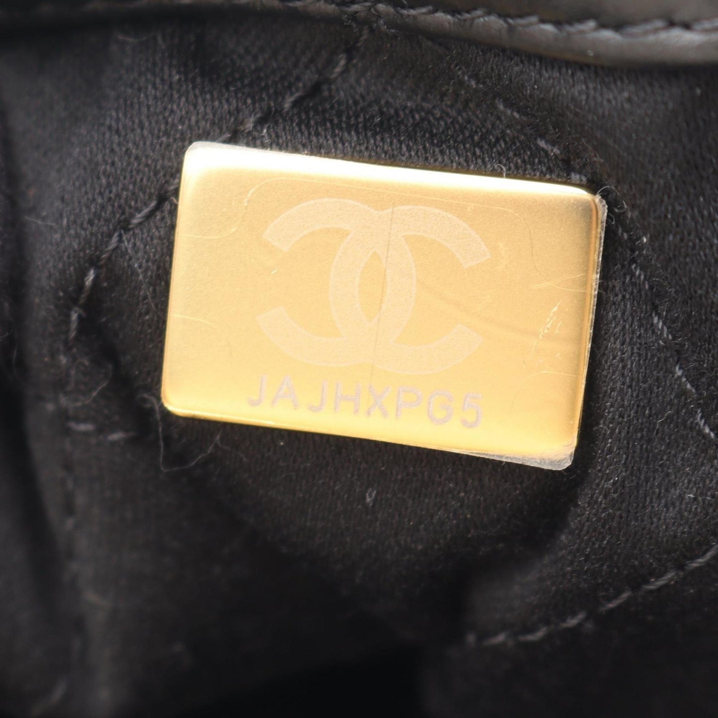 CHANEL 22 Large Backpack, Leather, Women's, Black, AS3313