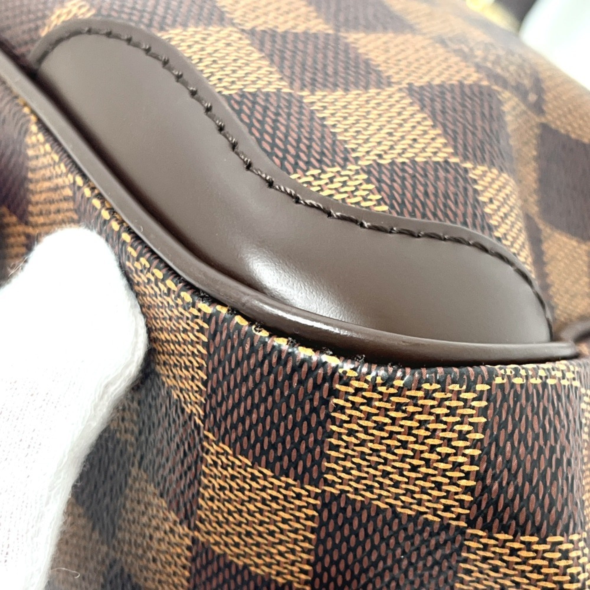 LOUIS VUITTON N41117 Verona PM Tote Bag Shoulder Damier Canvas Women's Ebene — Like New